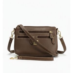 👗Final Sale NWOT Leather Crossbody Stone & Co. Purse 9.5"×6.5"×1.5"